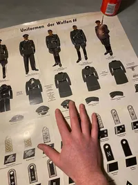 Plakat med Waffen-SS range - genoptryk