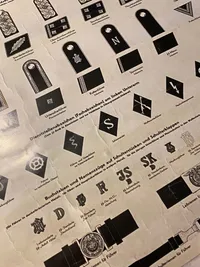 Plakat med Waffen-SS range - genoptryk