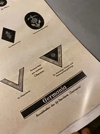 Plakat med Waffen-SS range - genoptryk