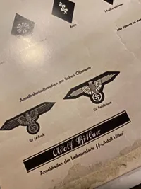 Plakat med Waffen-SS range - genoptryk