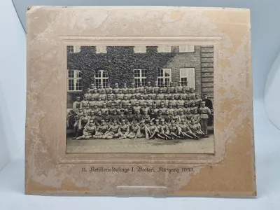 Originalt foto - 11. Artilleriafdelings I. Batteri, Aargang 1933.