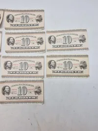 Originale danske 10 krone sedler