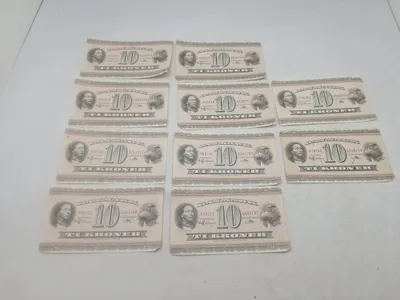 Originale danske 10 krone sedler