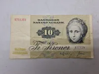 Original dansk 10 krone seddel