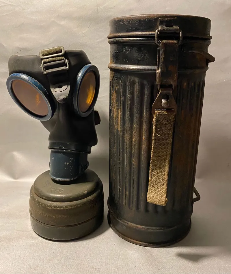 Original tysk gasmaske - Küstenartillerie