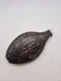 Sjælden original feltflaske brugt under 1864 krigen med historie