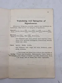 Original oplysningsbog fra Marine  1936