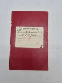 Original oplysningsbog fra Marine  1936