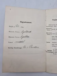 Original oplysningsbog fra Marine  1936
