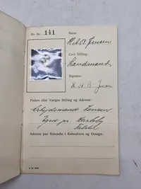 Original oplysningsbog fra Marine  1936