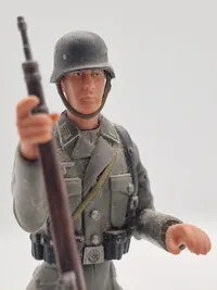 Veludført model af tysk soldat