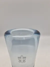 Holmegaard vase med spejderlogo