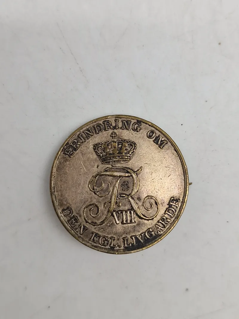 Pin til erindring om den kongelige livgarde 1908