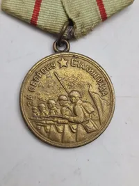 Original Soviet Medal for the Defense of Stalingrad