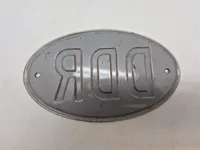 Originalt DDR bil skilt
