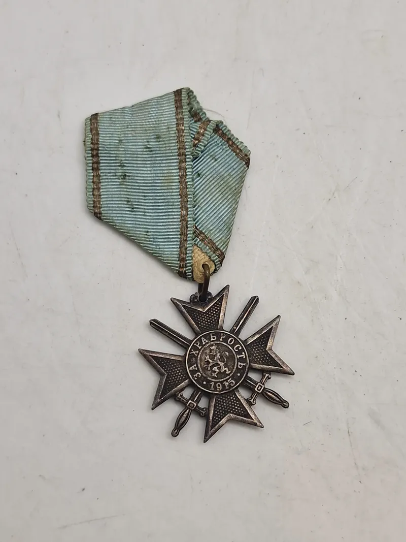 Original Bulgaria Royal Military Soldier Cross for BRAVERY Medal World war I Order