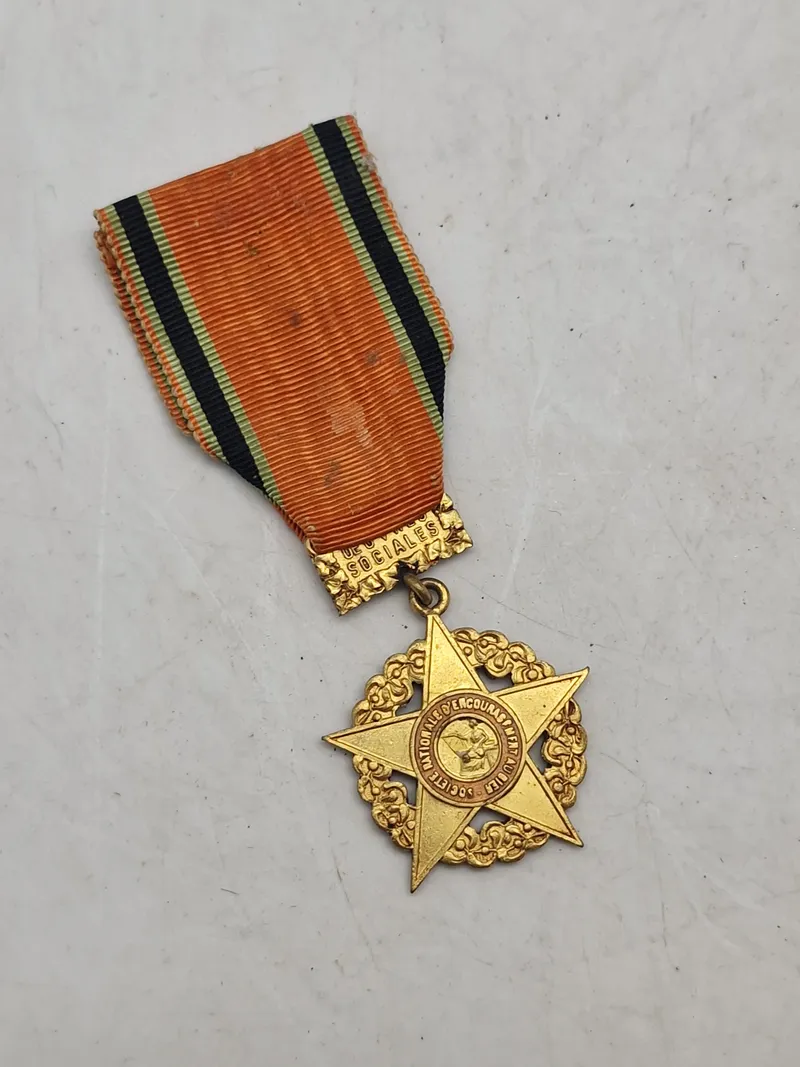 Original French Mutual Social Merit Medal