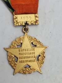Original French Mutual Social Merit Medal