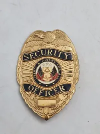 Originalt politiskilt - Security Officer