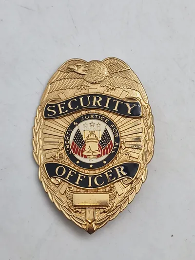 Originalt politiskilt - Security Officer