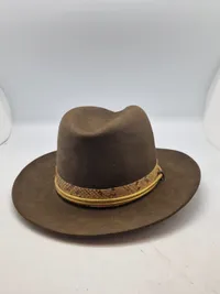 Sjælden original sommerhat fra det Salt Lake County police med slangeskind