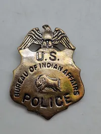 Politiskilt - U.S.
BUREAU
OF INDIAN AFFAIRS - kopi