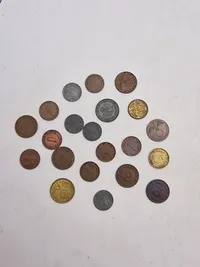 Original samling tyske ww2 mønter