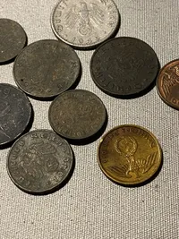 Samling originale tyske mønter - ww2