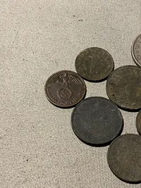 Samling originale tyske mønter - ww2