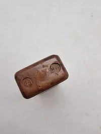 Original tysk bakelit dåse med antigas middel - ww2