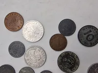 Samling originale tyske ww2 mønter