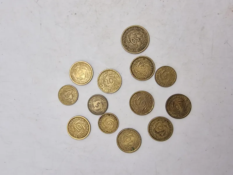 Samling originale tyske mønter fra 1920’erne