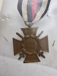 Originalt tysk Hindenburg cross med urkunde - ww1/ww2