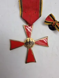 Originalt Germany, Federal Republic. An Order Of Merit, Cross Of Merit For Men On Employment Jubilee Ribbon 1957-1966