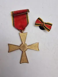 Originalt Germany, Federal Republic. An Order Of Merit, Cross Of Merit For Men On Employment Jubilee Ribbon 1957-1966