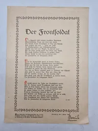 Originalt blad - Der Frontsoldat