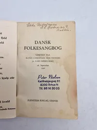 Original dansk kongesangbog WW2