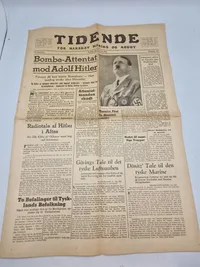 Original dansk ww2 avis