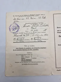 Originalt urkunde for sportsabzeichen - ww2
