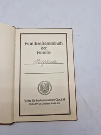 Original tysk ww2 familie stambog