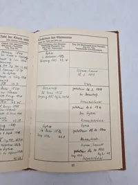 Original tysk ww2 familie stambog