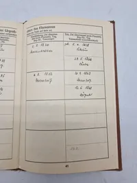 Original tysk ww2 familie stambog