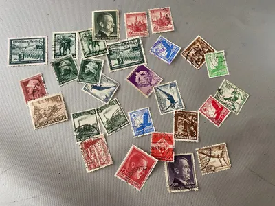 Lot originale tyske ww2 frimærker