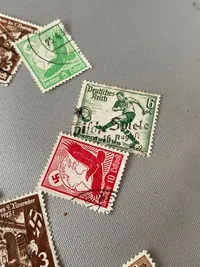 Lot originale tyske ww2 frimærker