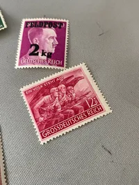 Lot originale tyske ww2 frimærker