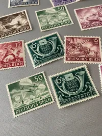 Lot originale tyske ww2 frimærker