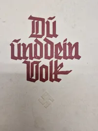 Originalt tysk ww2 urkunde