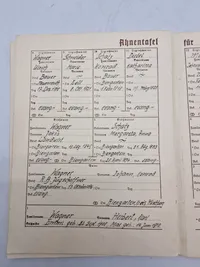 Originalt tysk ww2 urkunde