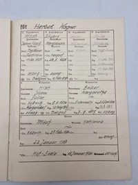 Originalt tysk ww2 urkunde