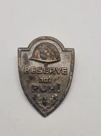 Original Reserve has Ruh Helmet  Wehrmacht WWI WK2 Germany pin badge